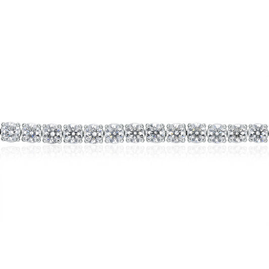 18KW 4PRONG TENNIS BRACELET
