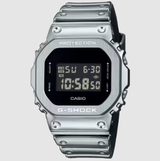 G-STEEL 5600 SERIES SILVER METALLIC  DIGITAL WATCH