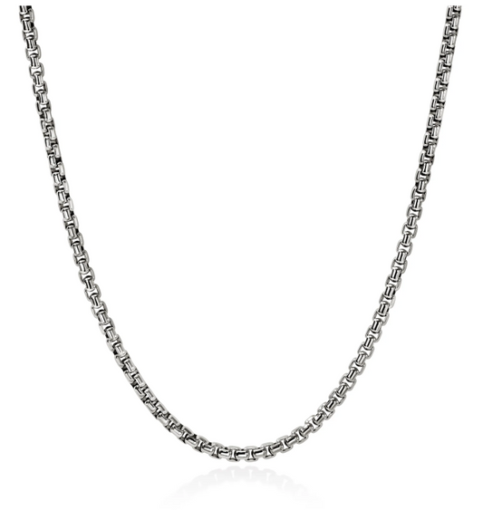 SS 3.7MM BOX CHAIN NECKLACE