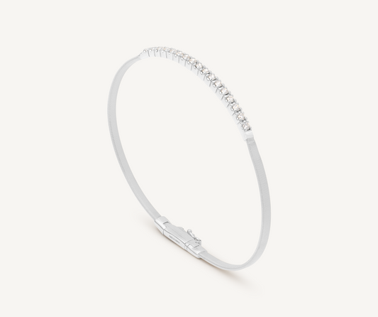 18KW MASAI SMALL STACKABLE DIAMOND BAR BRACELET