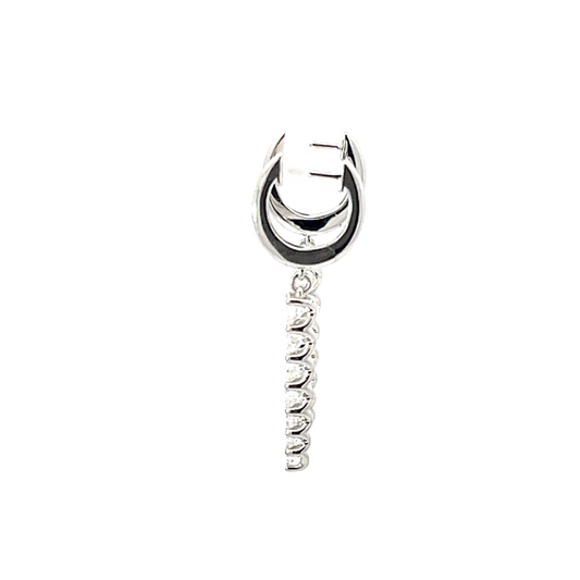 18KW DIAMOND IDENTITY DROP EARRINGS