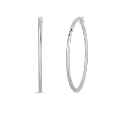 18KW DESIGNER GOLD THE PERFECT HOOP® LARGE EARRINGS