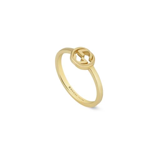 18KY INTERLOCKING G RING SZ 6