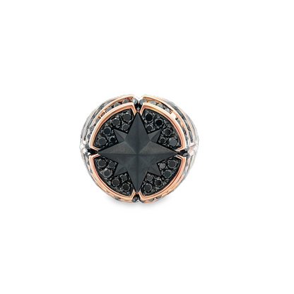 18KR DIAMOND COMPASS RING