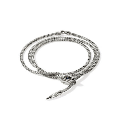 NAGA SILVER TRIPLE WRAP BRACELET