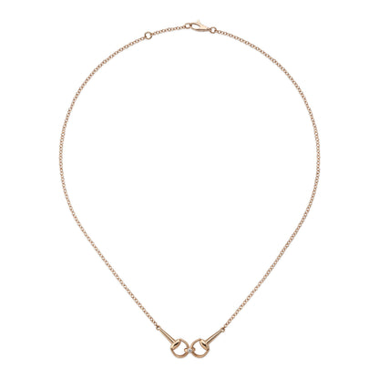 18KR HORSEBIT NECKLACE W/DIAMOND