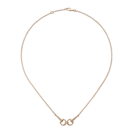 18KR HORSEBIT NECKLACE W/DIAMOND