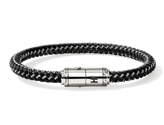 SS RUBBER CORD BRACELET