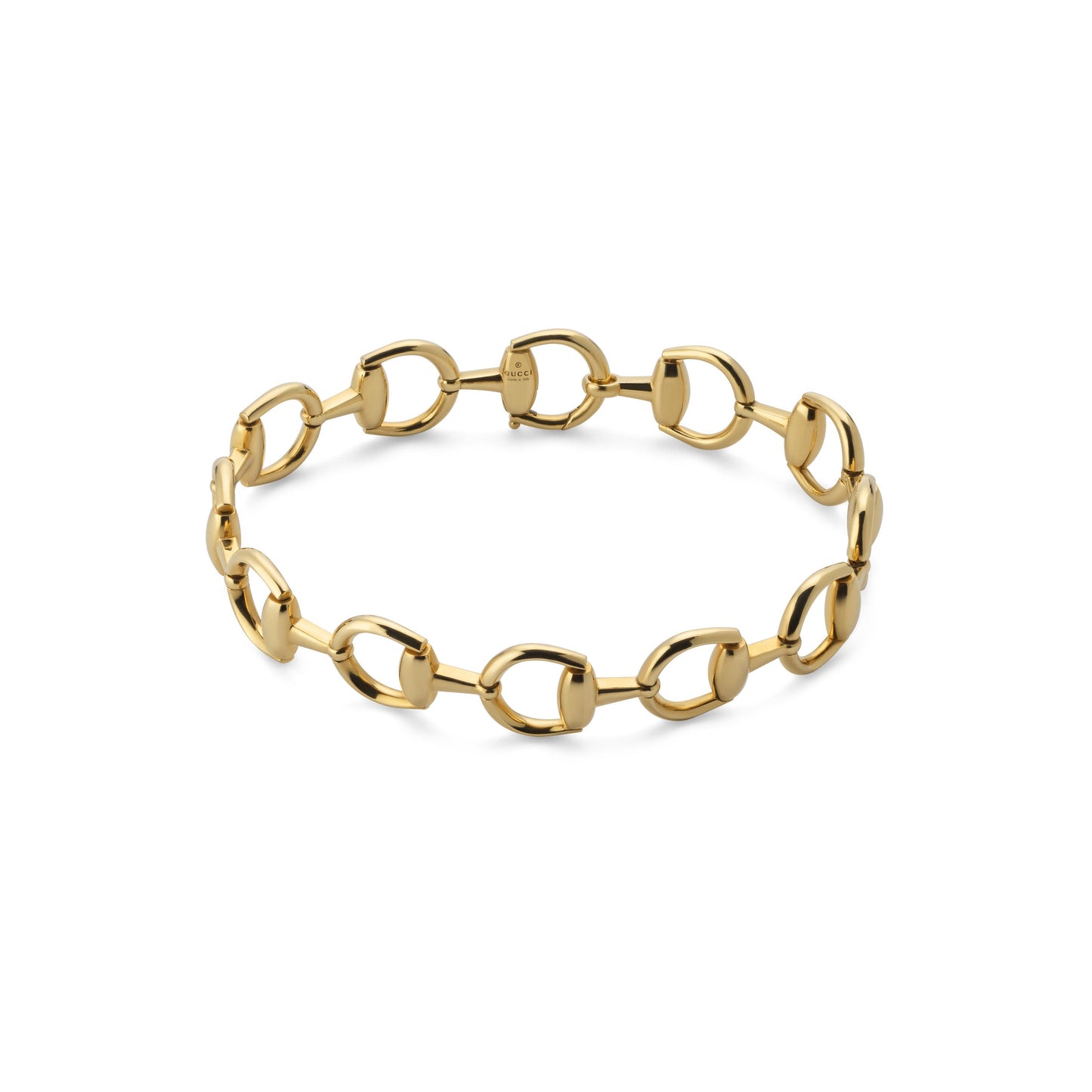 18KY HORSEBIT LINK BRACELET