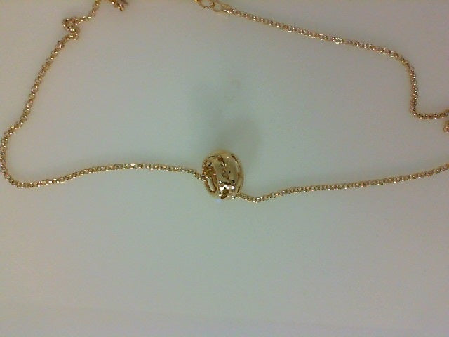 14KY 2MM ROLO CHAIN WITH ICON PENDANT