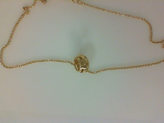 14KY 2MM ROLO CHAIN WITH ICON PENDANT
