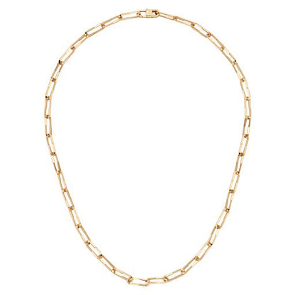 18KR LINK TO LOVE PAPERCLIP NECKLACE