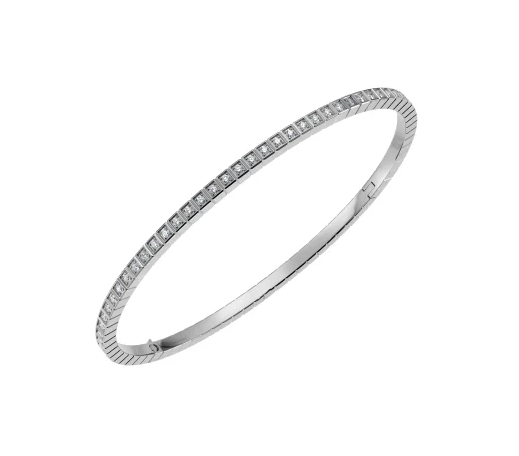 18KW ICE CUBE BANGLE MEDIUM