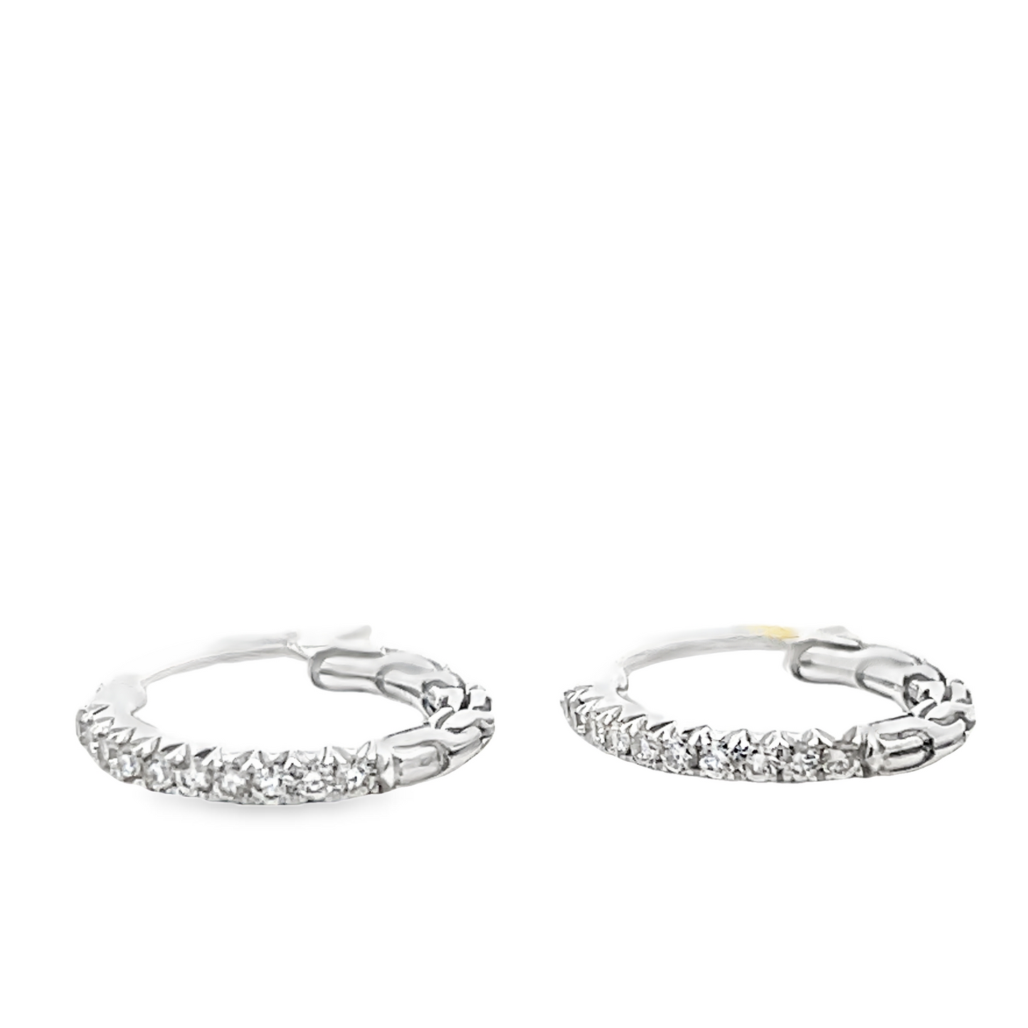 SS SMALL ESSENTIALS DIAMOND HOOP EARRINGS