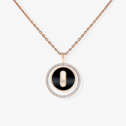 18KR ONYX LUCKY MOVE SMALL NECKLACE