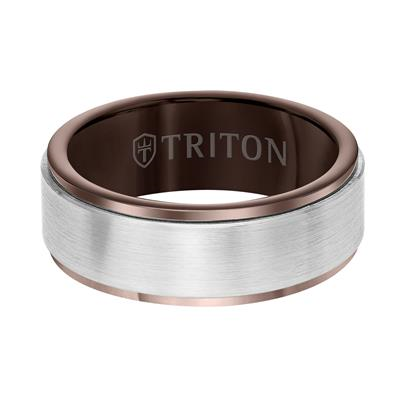 8MM ESPRESSO TUNGSTEN SATIN BAND  SZ 6.25