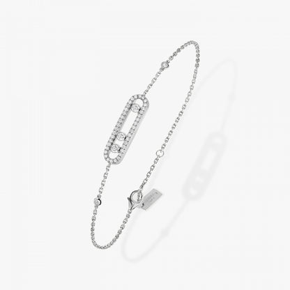 18KW BABY MOVE PAVE BRACELET