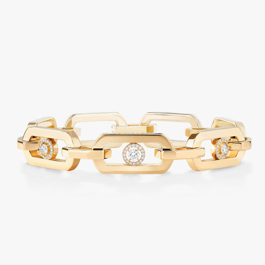 18KY MOVE DIAMOND BRACELET