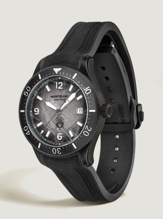 41MM MONTBLANC ICED SEA AUTOMATIC DATE 0 OXYGEN