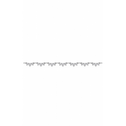18KW DIAMOND TRINITY NECKLACE