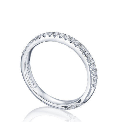 PLAT FRENCH PAVE DIA BAND .31TWT