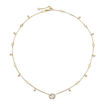 18KY INTERLOCKING G NECKLACE