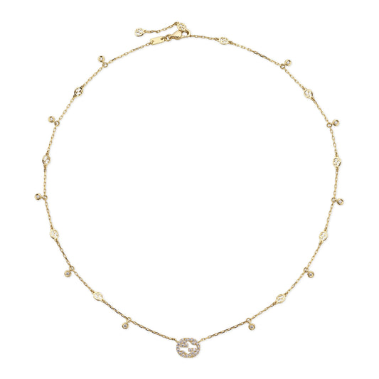 18KY INTERLOCKING G NECKLACE