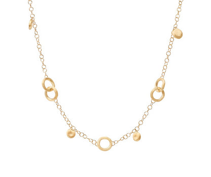 18KY JAIPUR GOLD DANGLE NECKLACE