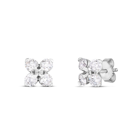 18KW LOVE IN VERONA DIAMOND STUD EARRINGS