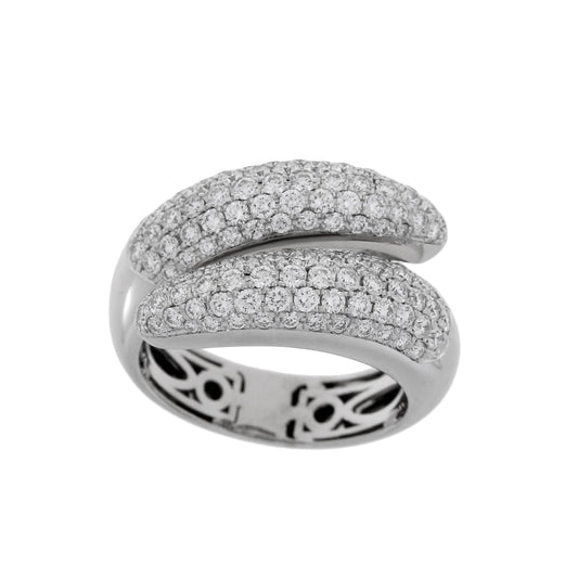 18KW DIAMOND BYPASS RING
