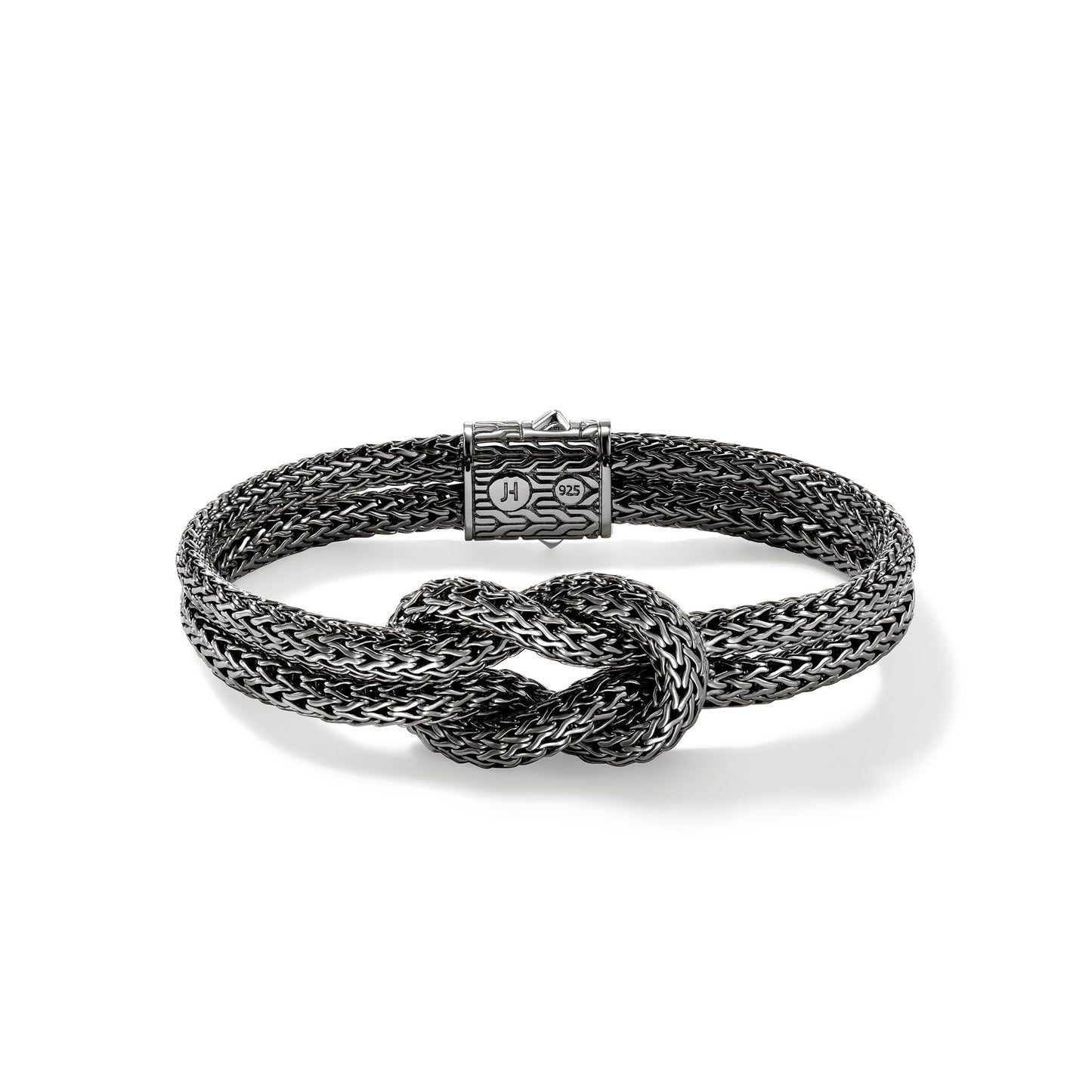 DARK SILVER 5MM LOVE KNOT BRACELET
