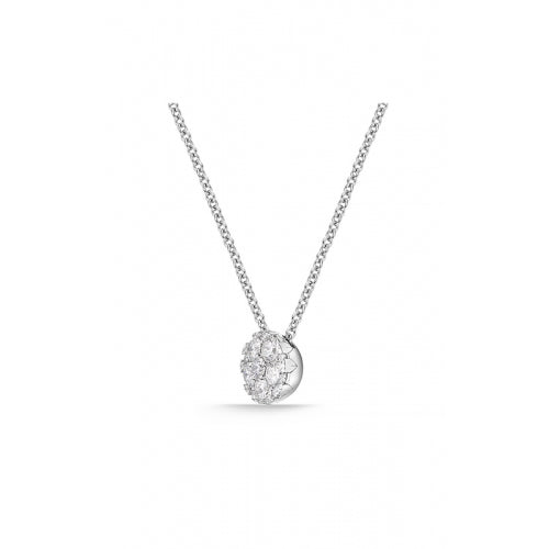 18KW HARMONY DIAMOND CLUSTER PENDANT