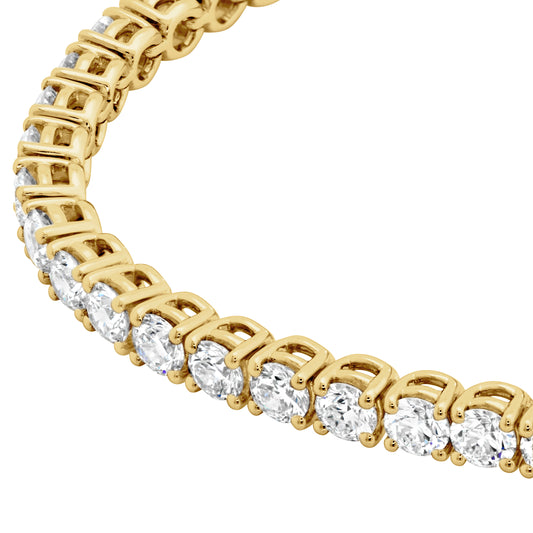 18KY 4 PRONG TENNIS BRACELET