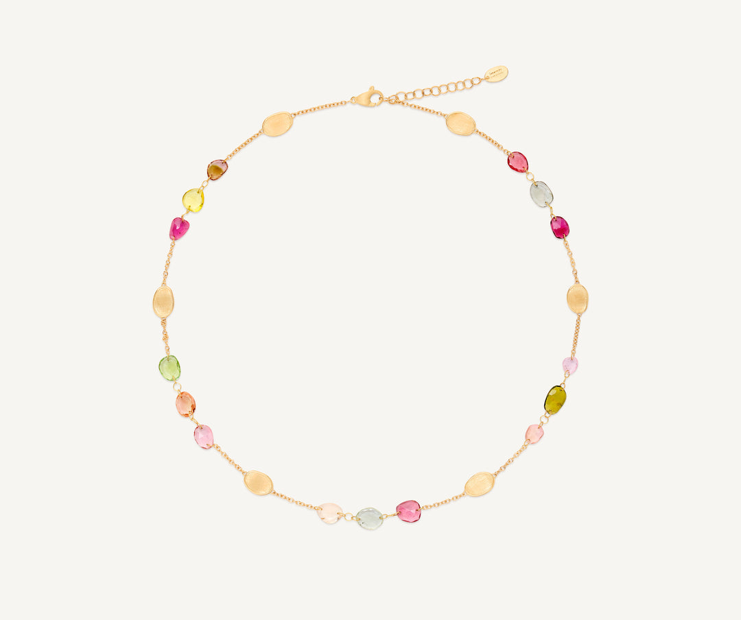 18KY LUNARIA TOURMALINE NECKLACE