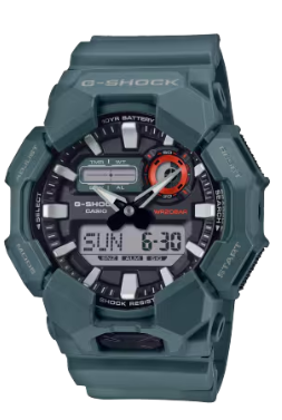 GA-010 SERIES RUGGED BASIC WORLDTIME/STOP WATCH GREEN