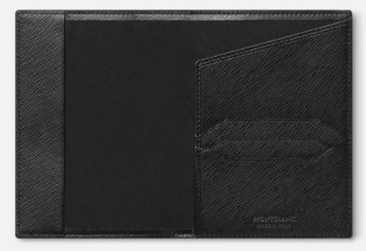 SARTORIAL PASSPORT HOLDER BLACK