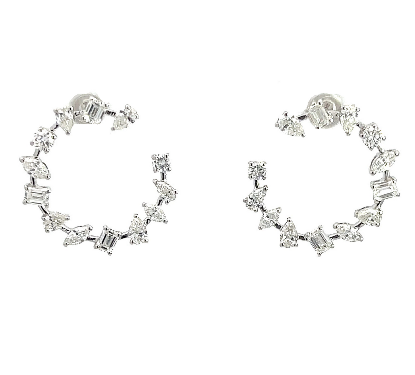 18KW DIA 3.42CT EARRING