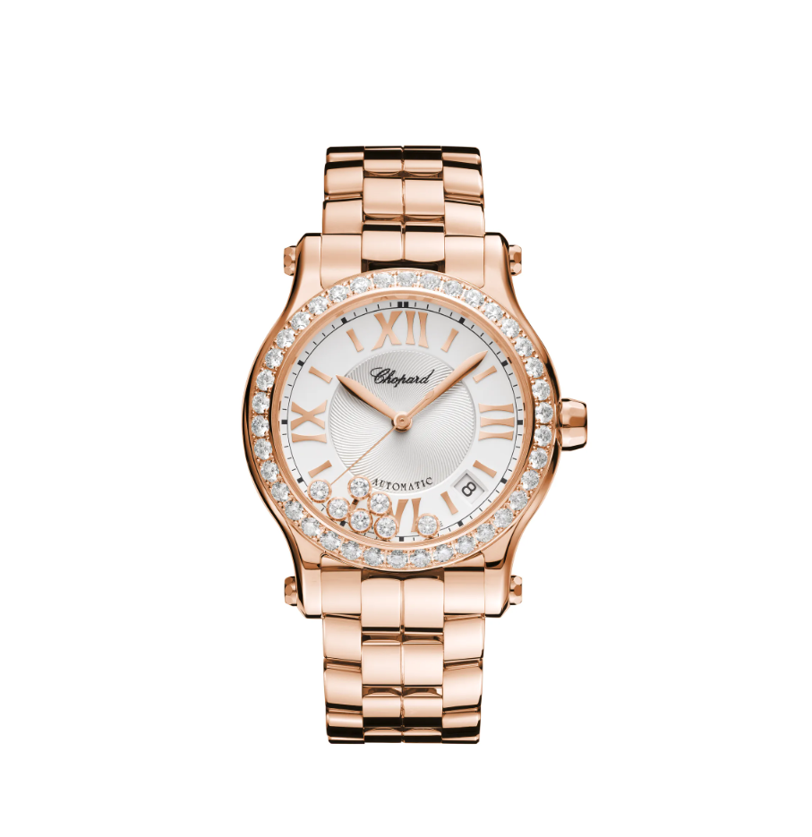 ROSE GOLD HAPPY SPORT  DIAL SI  s/n - 1848181   style - 274808-5004