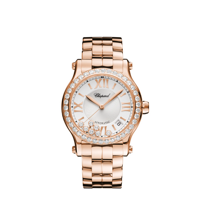 ROSE GOLD HAPPY SPORT  DIAL SI  s/n - 1848181   style - 274808-5004