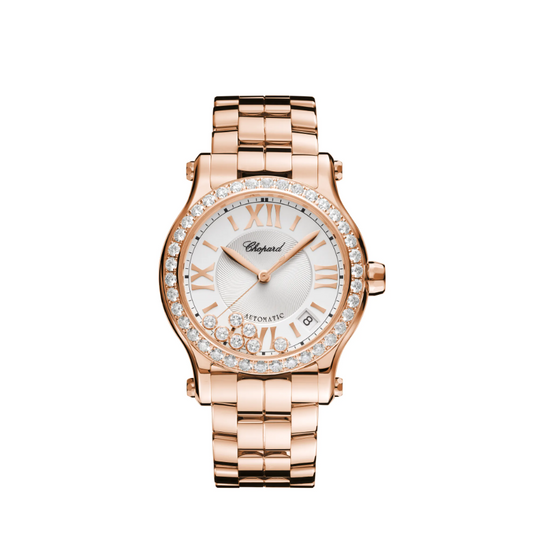 ROSE GOLD HAPPY SPORT  DIAL SI  s/n - 1848181   style - 274808-5004