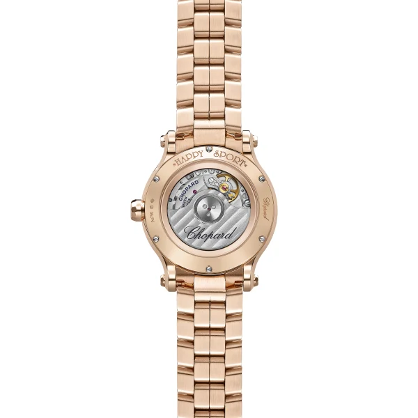 33MM 18KR HAPPY SPORT ROSE GOLD TONE DIAL