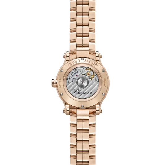 33MM 18KR HAPPY SPORT ROSE GOLD TONE DIAL