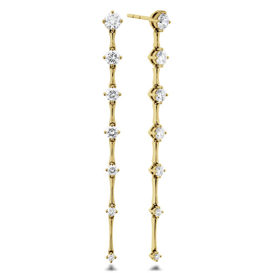 18KY CANDENCE DIA 1.22TW DROP EARRS