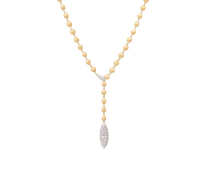 18KY AFRICA ALTA DIAMOND LARIAT NECKLACE