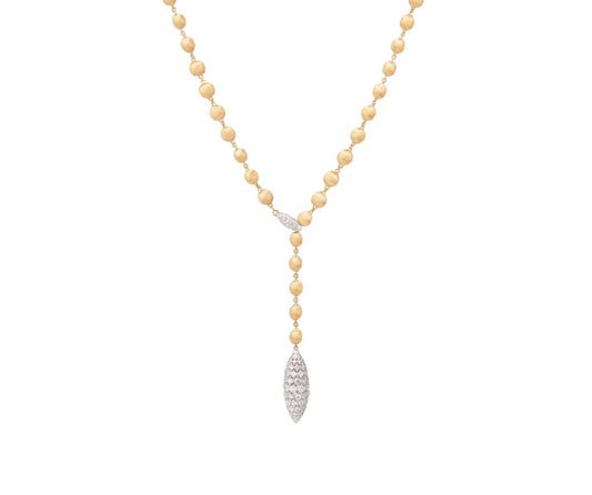 18KY AFRICA ALTA DIAMOND LARIAT NECKLACE