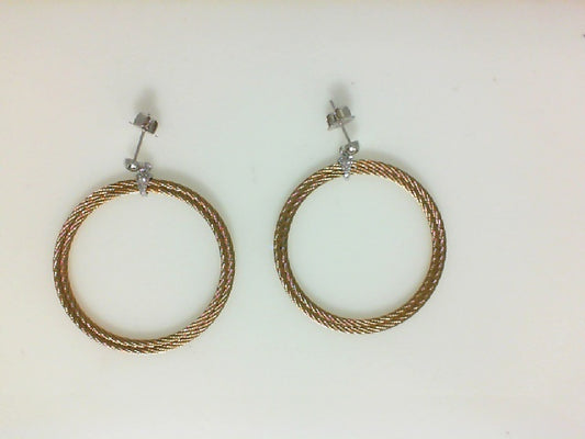 YELL CABLE FASH EARRS