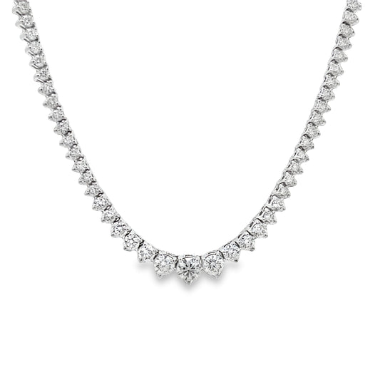 14KW DIAMOND TENNIS NECKLACE
