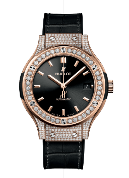 38MM KING GOLD PAVE DIAMOND BEZEL