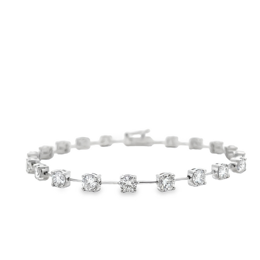18KW DIAMOND STATION BRACELET