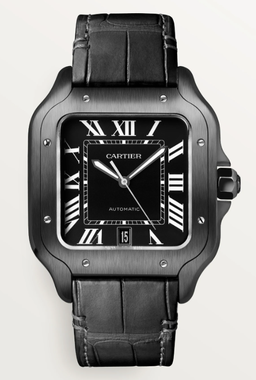 NEW ADLC SANTOS DE CARTIER  INTERCHANGABLE ALLIGATOR STRAP